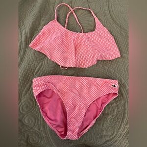 Vineyard Vines Pink Polka Dot Kids Bikini
